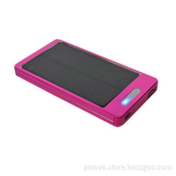Solar power bank for iPhone, PSP, GPS, 3,000mA capacity